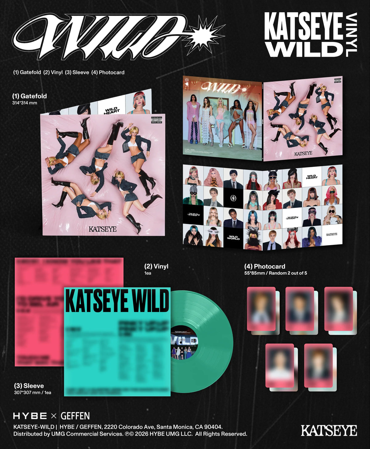 KATSEYE – WILD · Vinilo Precious Jade LP