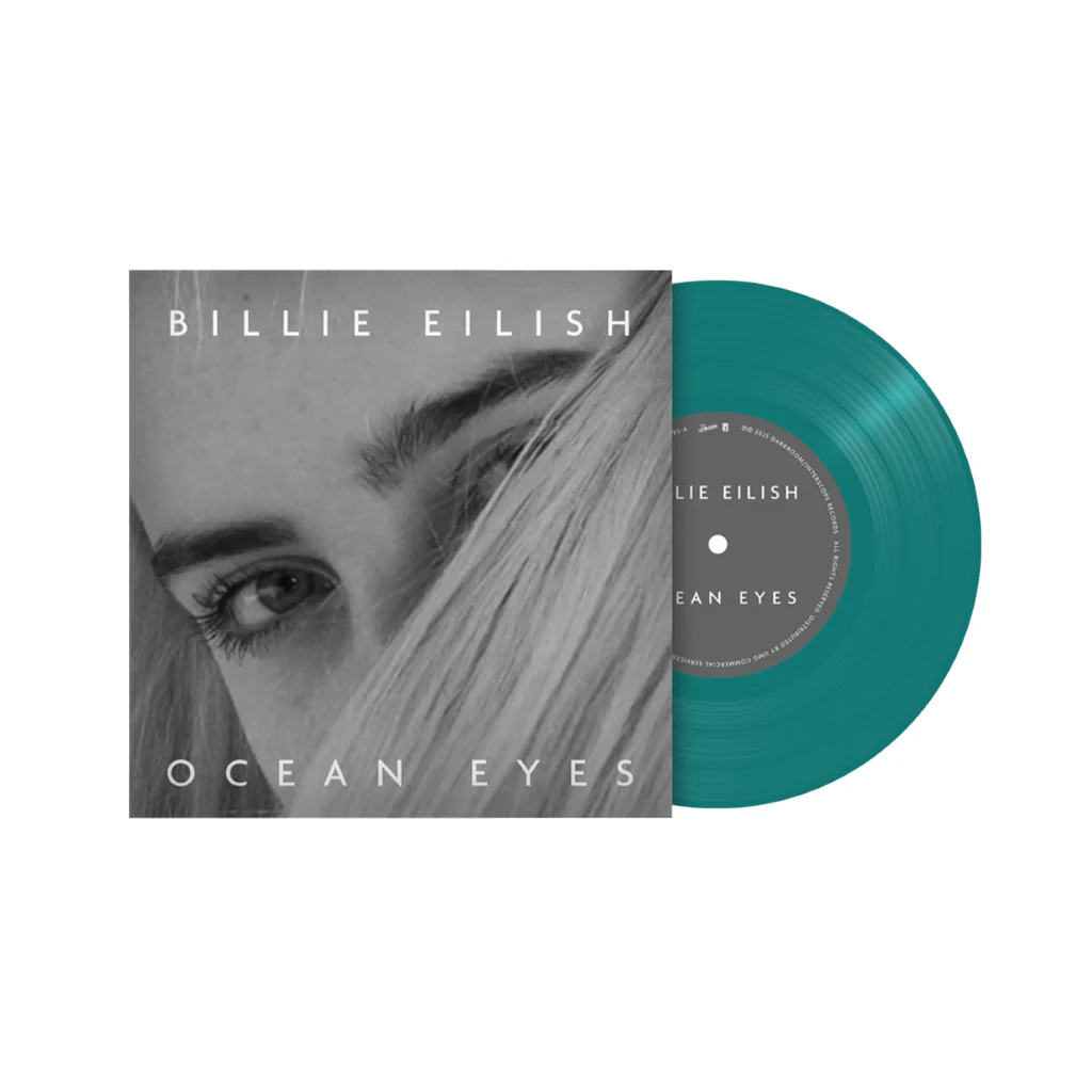 Billie Eilish - Ocean Eyes - Translucent Turquoise 7'' Single Vinyl