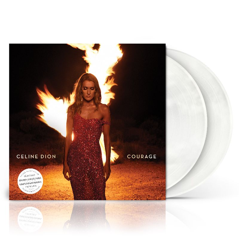 Céline Dion Courage en vinilo blanco perlado 2LP