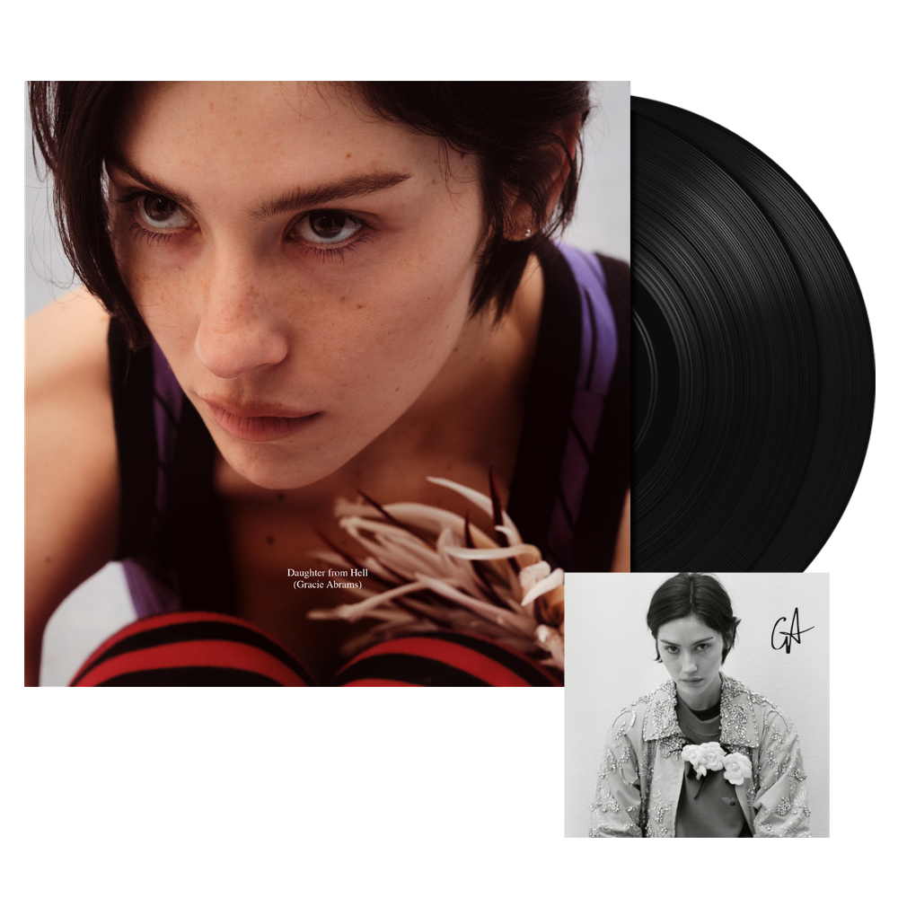 Gracie Abrams – Daughter From Hell, edición en vinilo negro 2LP con tarjeta firmada
