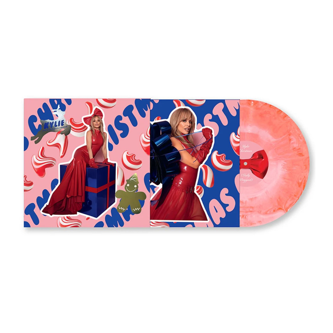 Kylie Minogue - Kylie Christmas (Fully Wrapped) - Pink & White Marbled Vinyl (PREORDER ships starting 05/12/2025)