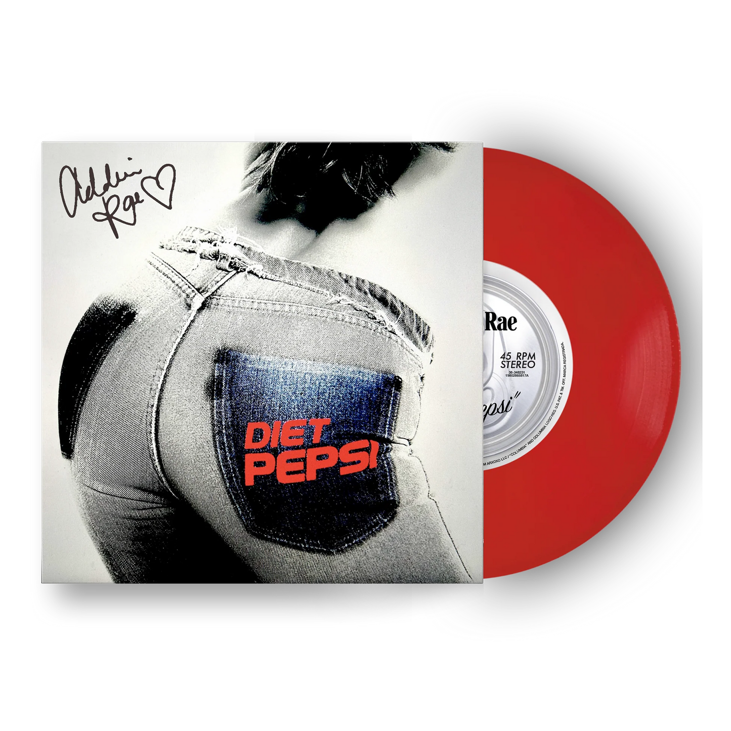 Diet Pepsi - Limited Red 7" Vinyl Single Autographed