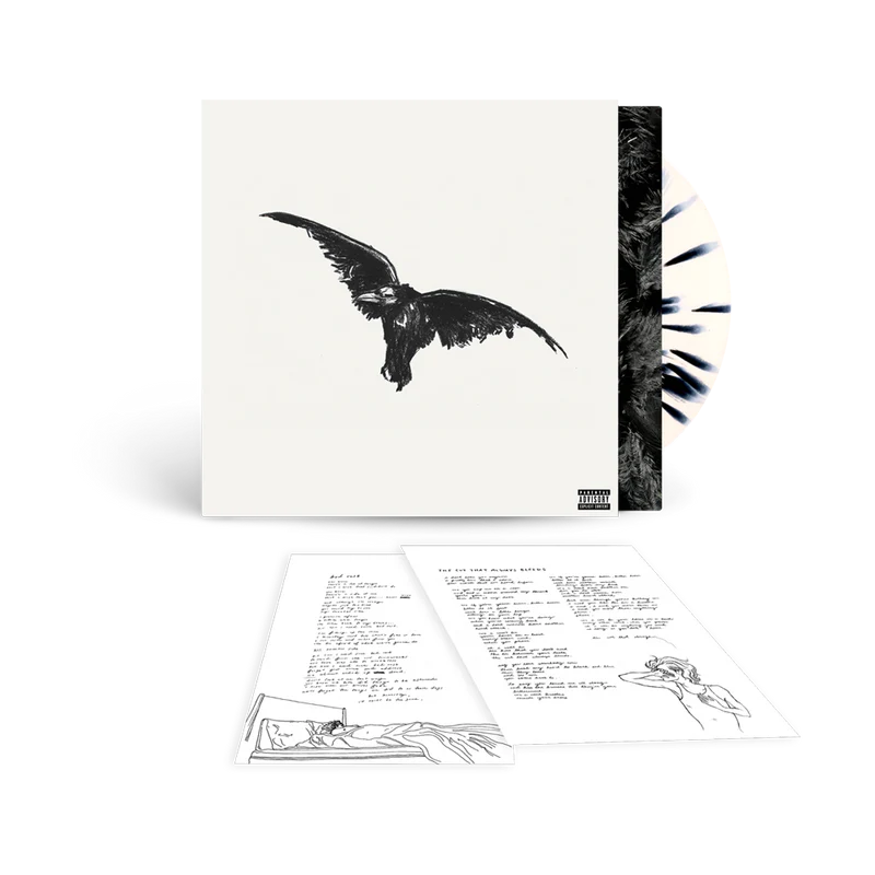 Conan Gray – Kid Krow, Decomposed 5 Year Anniversary en vinilo crema con salpicaduras negras