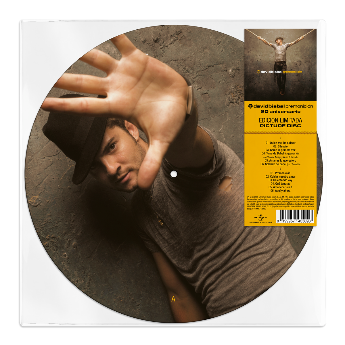 David Bisbal – Premonición (20.º Aniversario), Vinilo Picture Disc LP