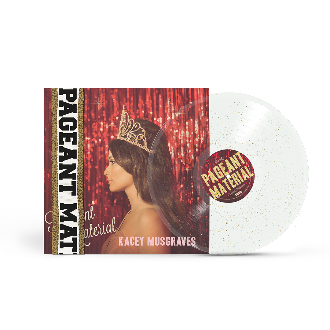 Kacey Musgraves – Pageant Material 10.º aniversario en vinilo transparente con glitter dorado