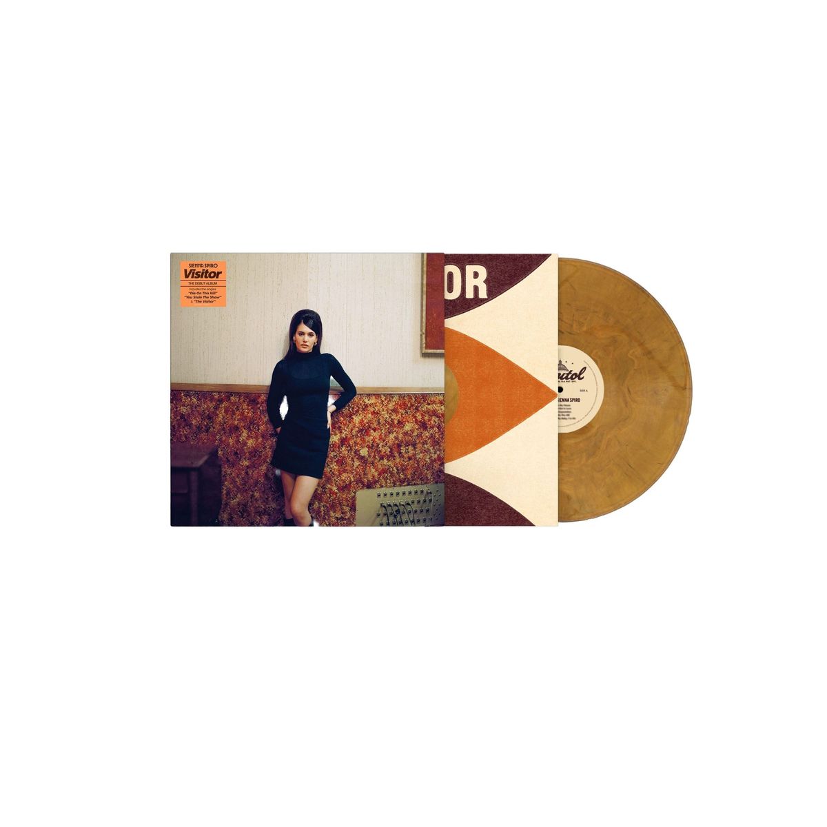 Sienna Spiro – Visitor vinilo Marrón Marmolado LP con portada alternativa