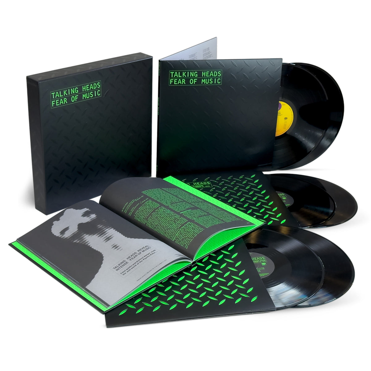 Talking Heads Fear of Music (Super Deluxe Edition) - caja o portada oficial con 6LP Box Set Negro visible