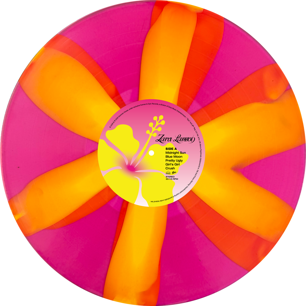 Zara Larsson Midnight Sun Girls Trip edición limitada 2LP neon pink y sky blue sun ray