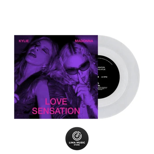 Madonna & Kylie –  Love Sensation · Vinilo Transparente 7” (RESERVA – se envía 16/10)