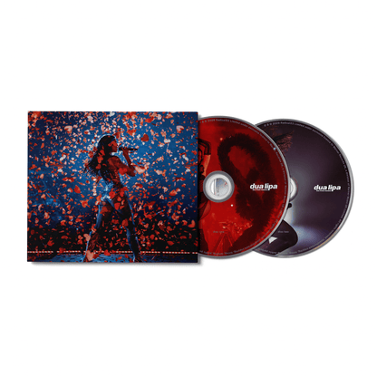 Dua Lipa – Live From Mexico CD doble con discos rojo y negro