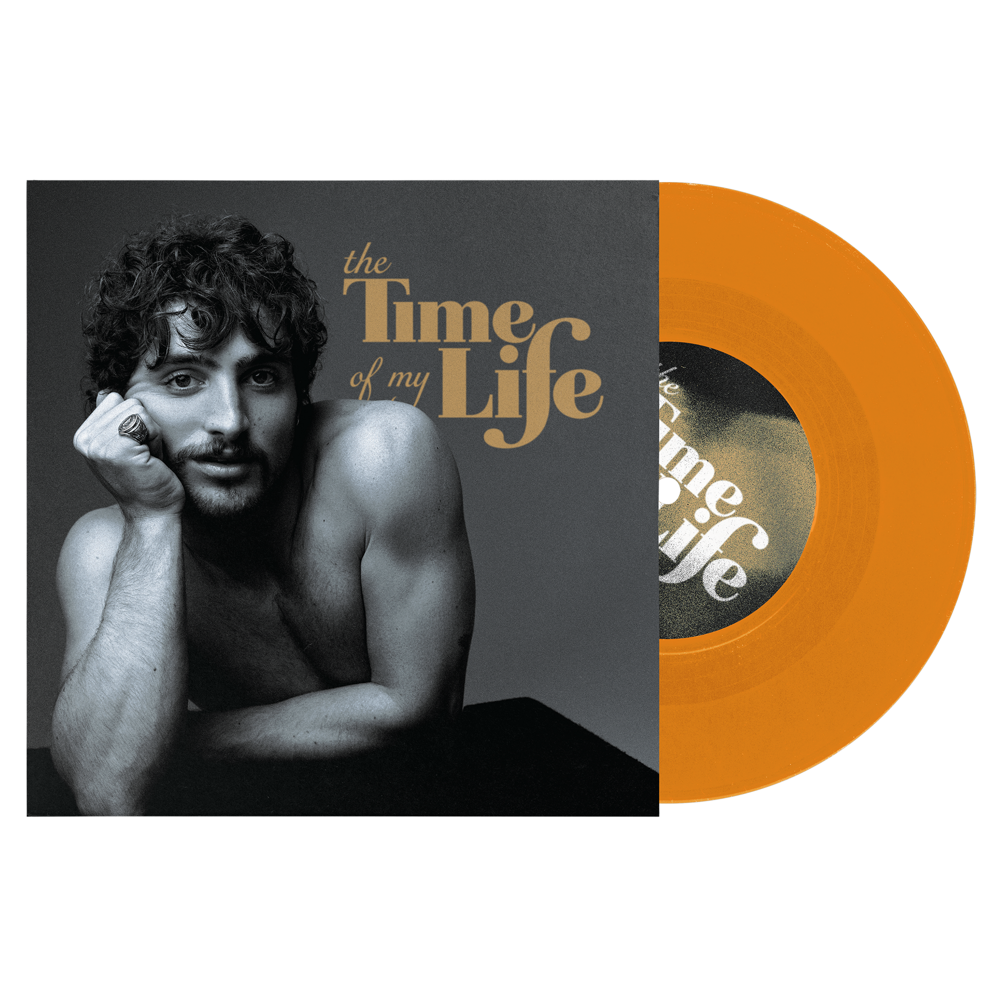 Benson Boone – The Time Of My Life en vinilo naranja de 7 pulgadas