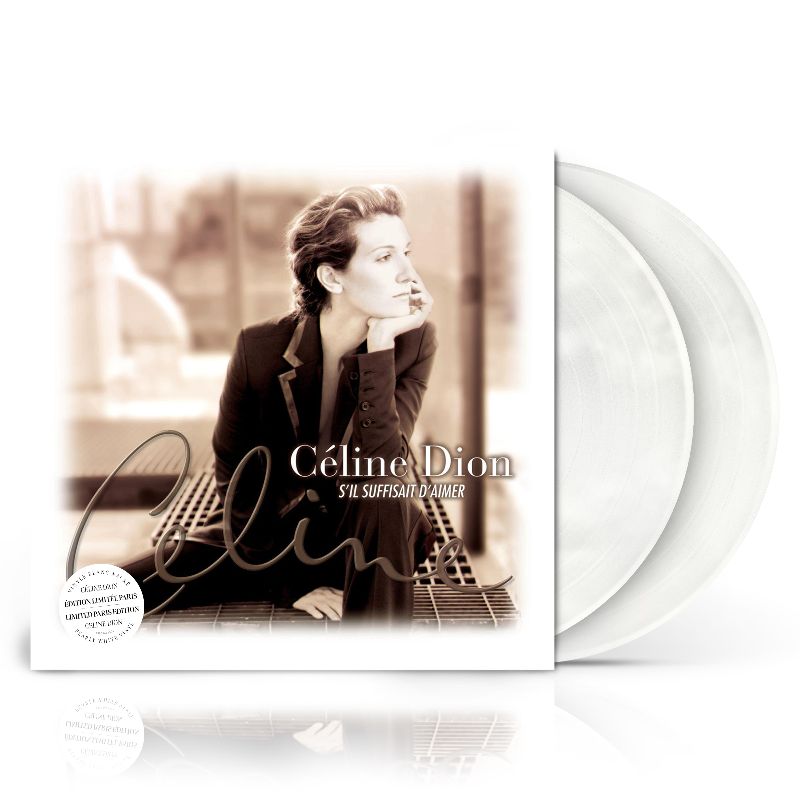 Céline Dion S'il suffisait d'aimer en vinilo blanco perlado 2LP