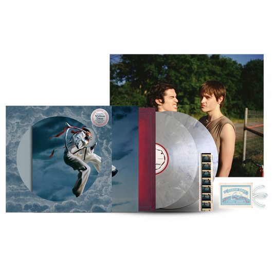 Conan Gray – Wishbone Deluxe Moths Silver Edition 2LP metallic silver y blue marble