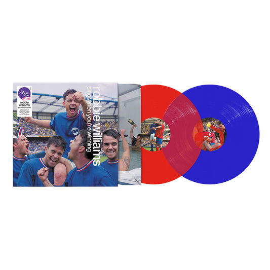 Robbie Williams – Sing When You're Winning · Vinilo Rojo/Azul 2LP (RESERVA – se envía el 17/10)