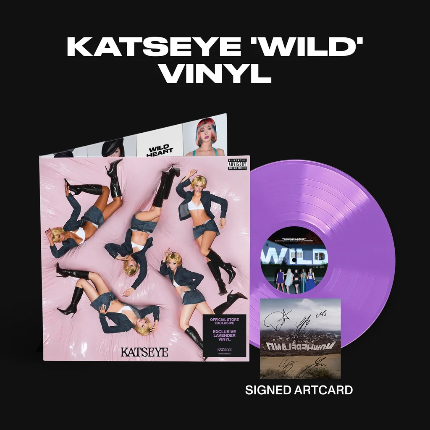 KATSEYE – WILD (Desert Edition) · Vinilo Lavender + Artcard Firmada (RESERVA – se envía el 21/08)