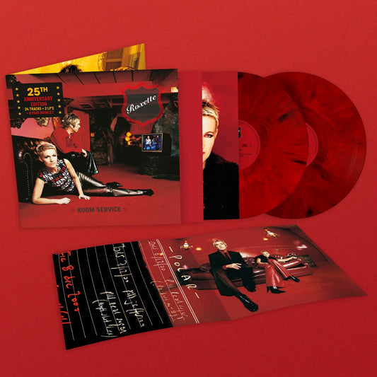 Roxette – Room Service (25th Anniversary) · 2LP Red & Black Marbled (RESERVA – se envía el 25/09)