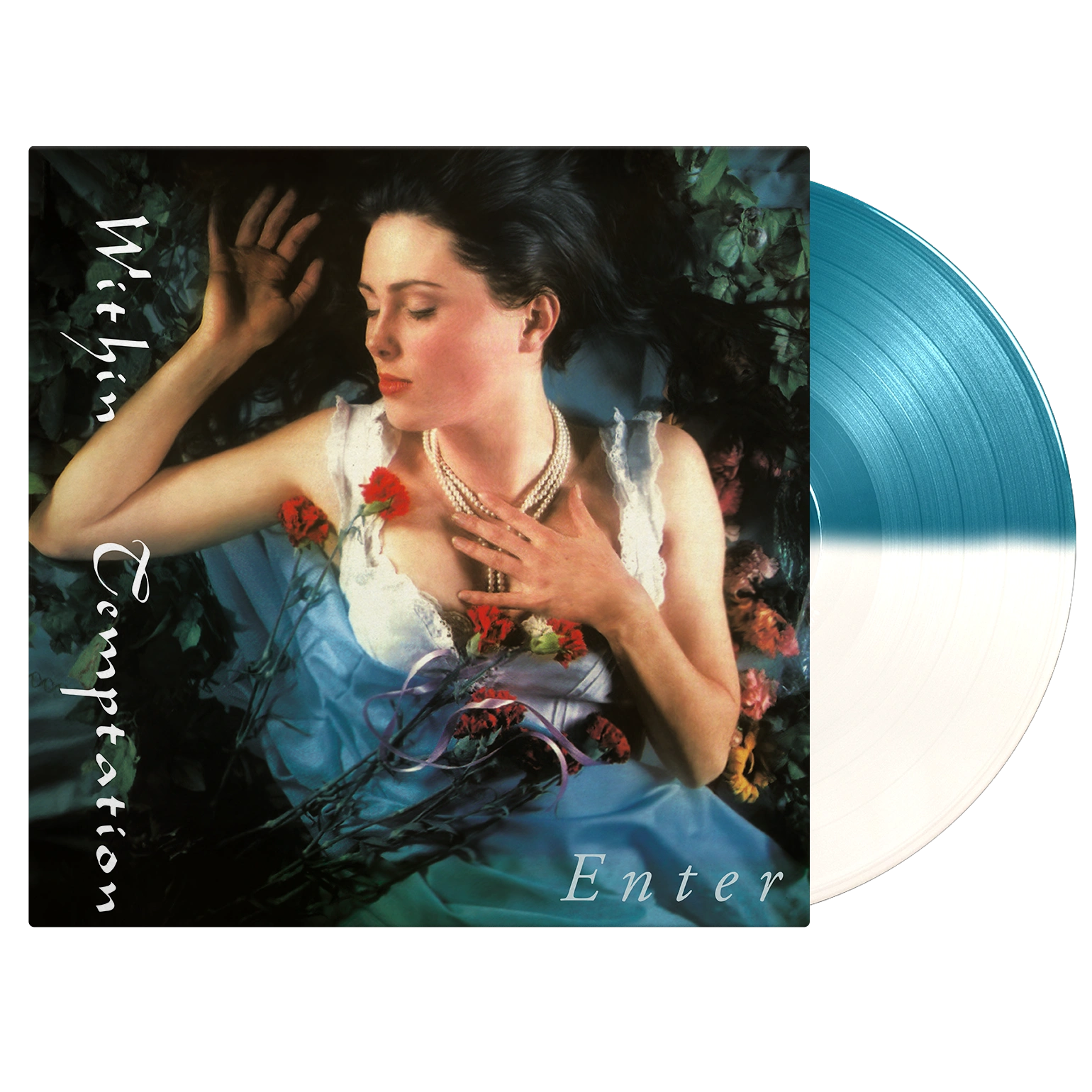 Within Temptation – Enter, 1LP Aquamarine/White Split; 1.000 copias numeradas; libreto de 4 páginas