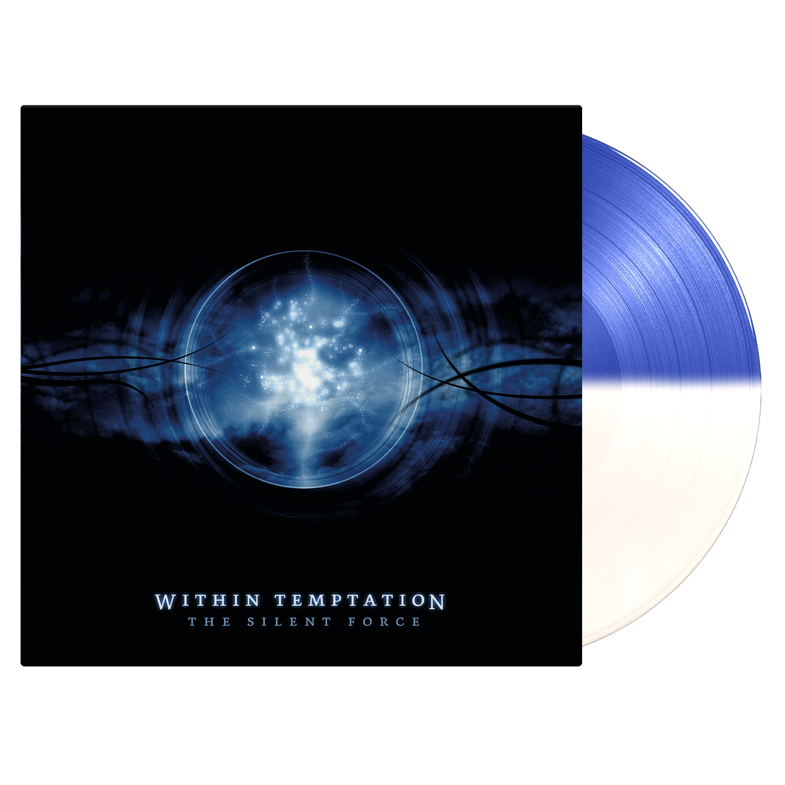 Within Temptation – The Silent Force, 1LP Blue/White Split; 1.000 copias numeradas; póster