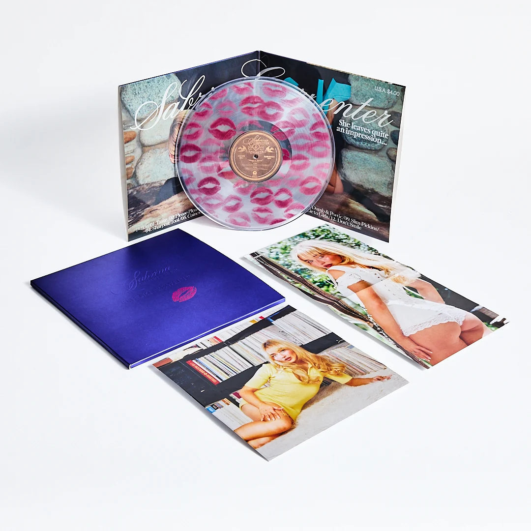 Sabrina Carpenter – Short n’ Sweet (Collector’s Anniversary Edition) · Vinilo Transparente con Besos · IMPORT (RESERVA – se envía el 17/10)