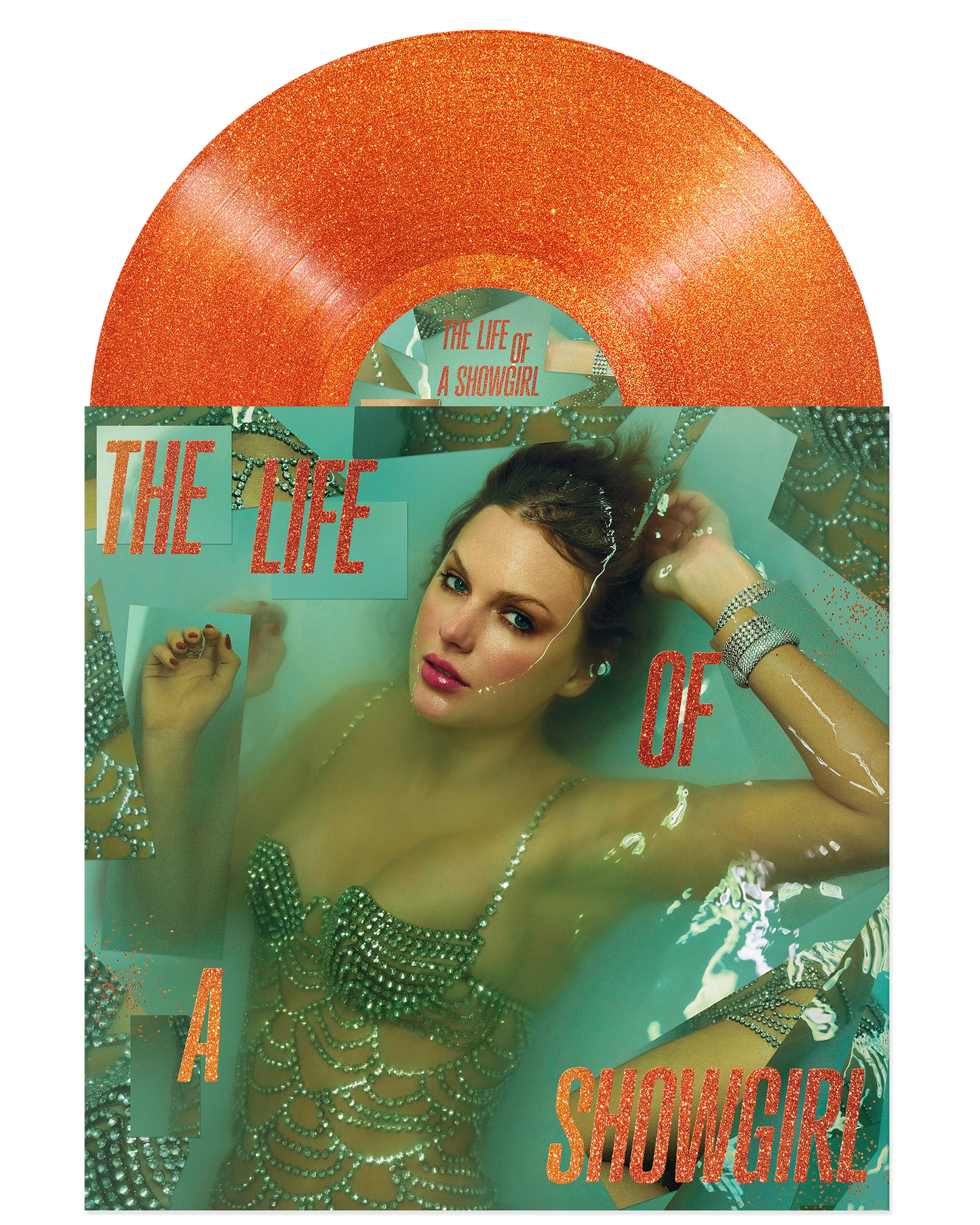 Taylor Swift - The Life of a Showgirl - Vinilo Portofino Orange Glitter
