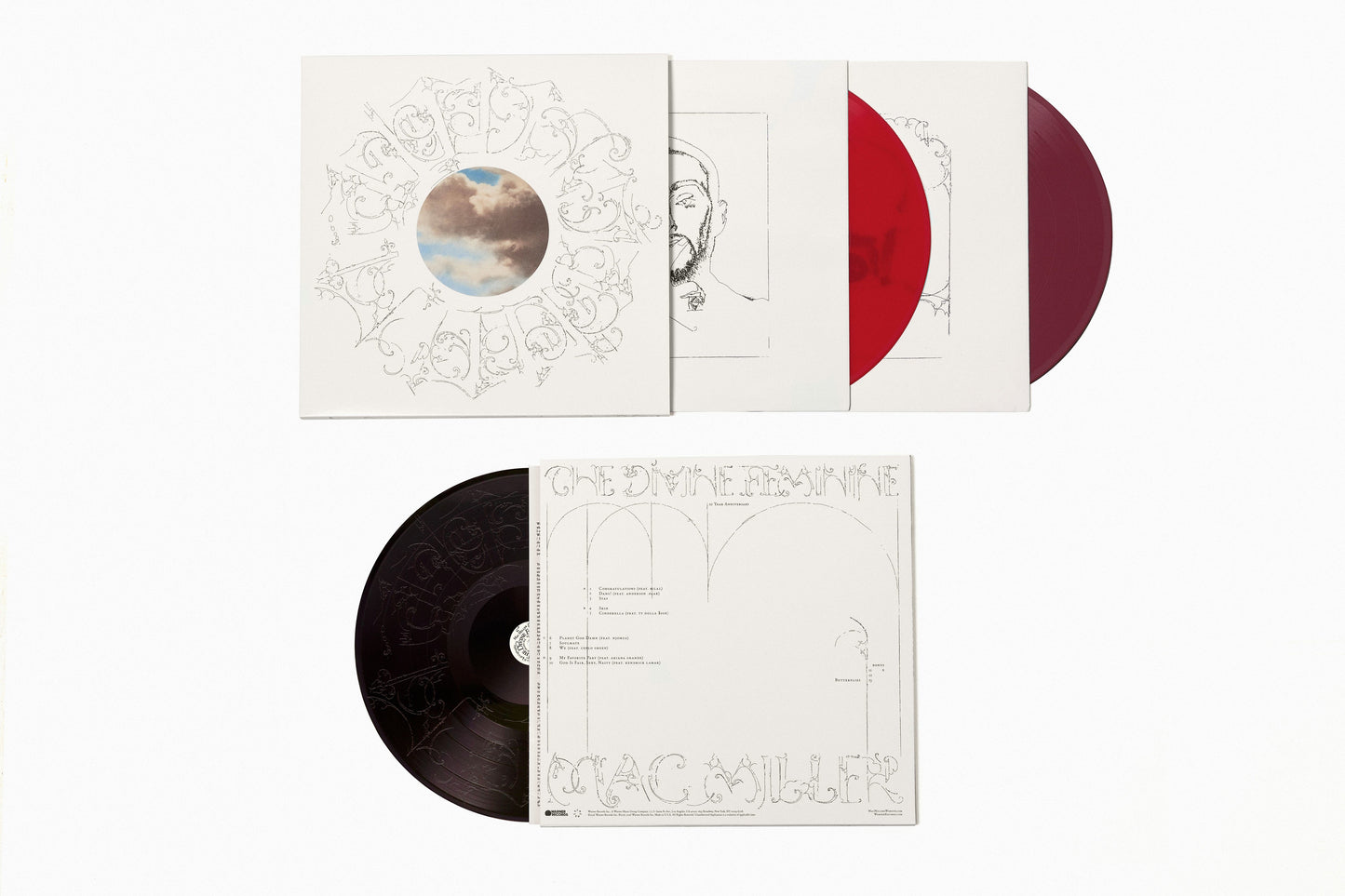 Mac Miller The Divine Feminine 10th Anniversary 3LP Apple Fruit Punch Black Ice