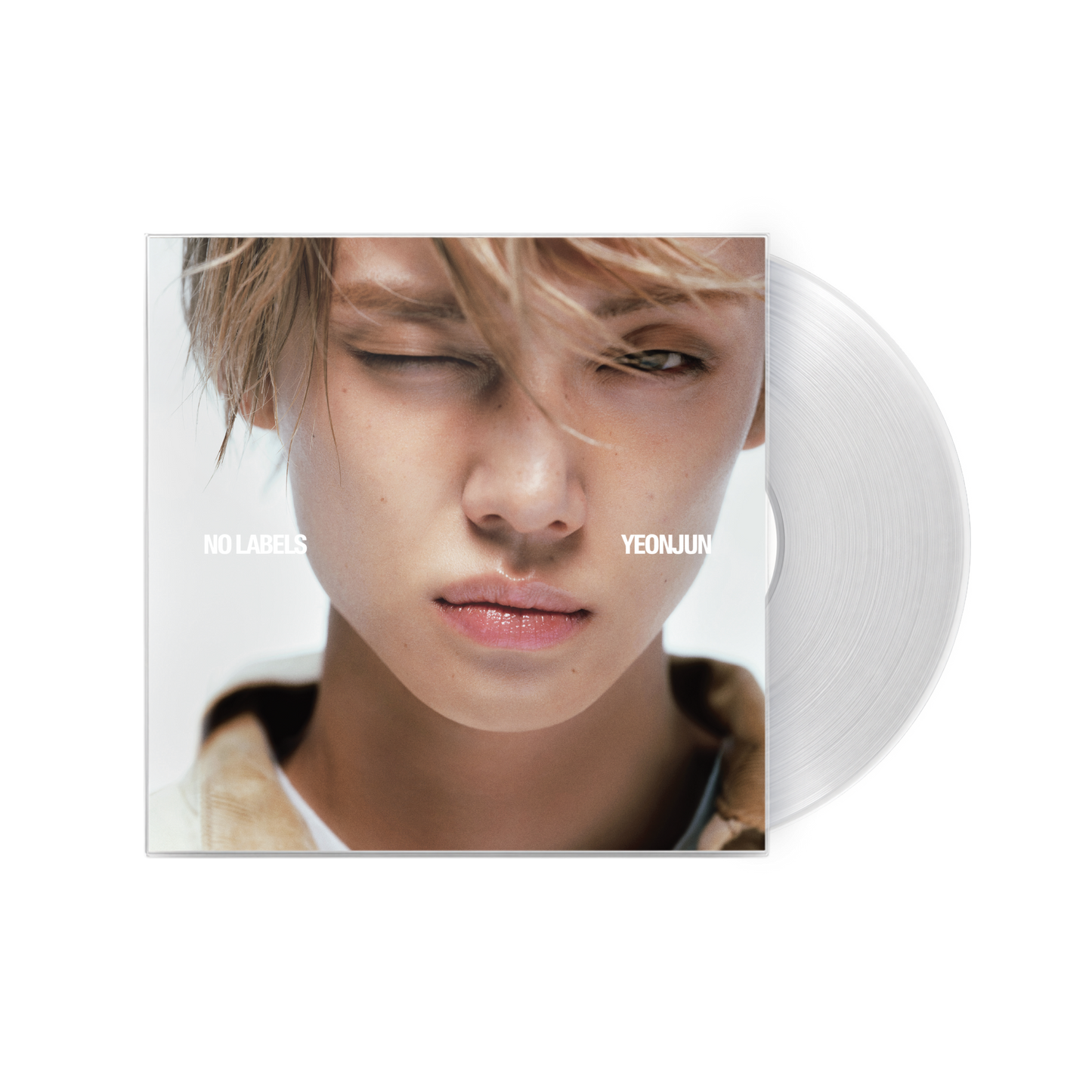 YEONJUN – NO LABELS en vinilo transparente con postales