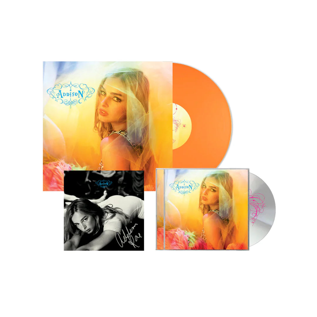 Addison Rae - Addison - Tangerine Vinyl with Signed Card