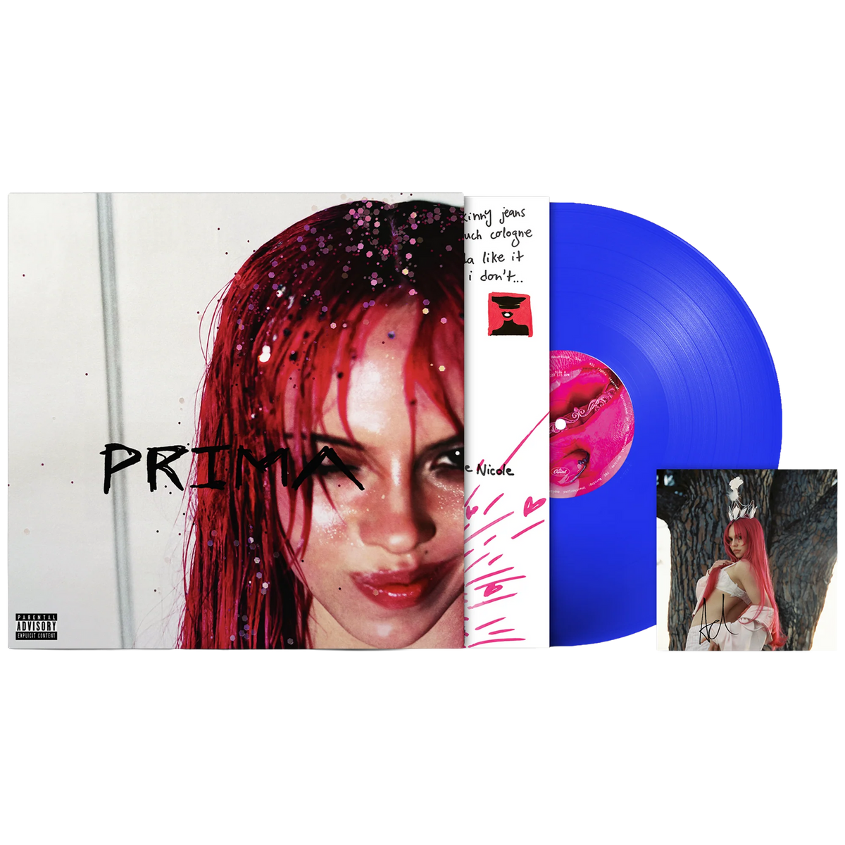 ADÉLA - PRIMA · Vinilo Electric Blue Firmado