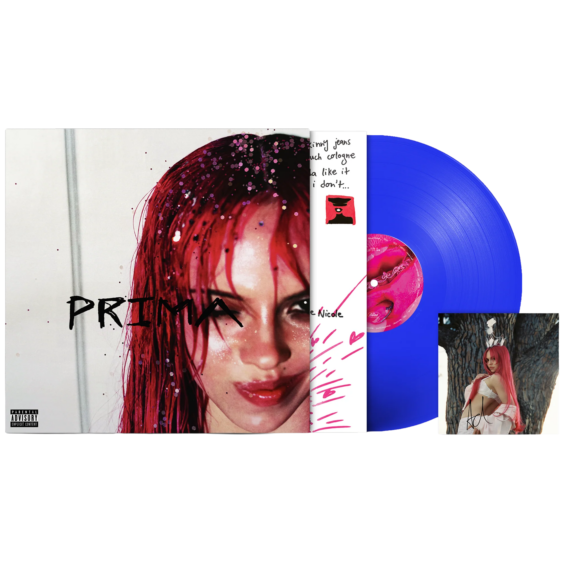 ADÉLA - PRIMA · Vinilo Electric Blue Firmado
