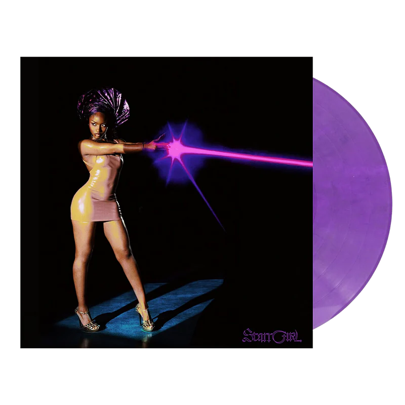 Ayra Starr - Starr Girl - portada y vinilo púrpura Purple Haze