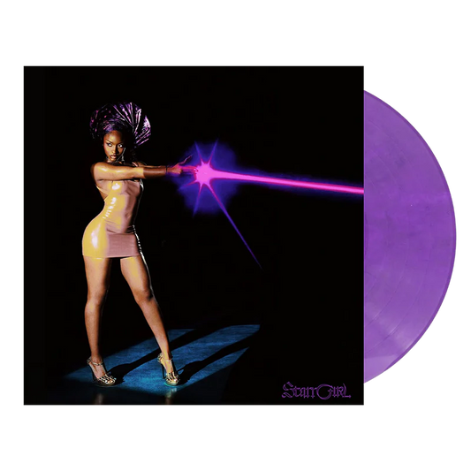 Ayra Starr - Starr Girl - portada y vinilo púrpura Purple Haze