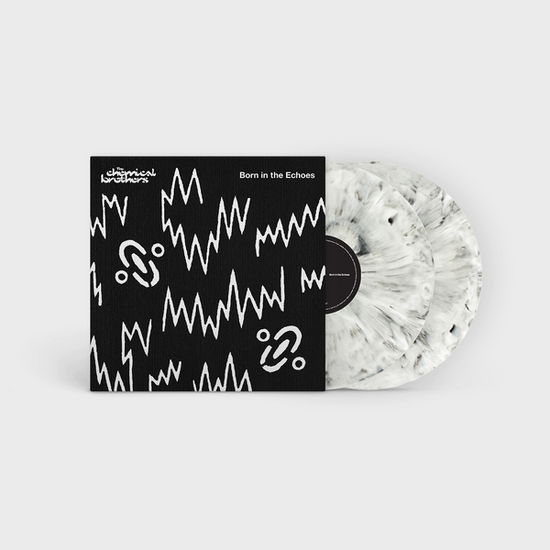 The Chemical Brothers – Born in the Echoes · Vinilo Blanco y Negro Marmolado 2LP · portada edición EAN 0881061213208