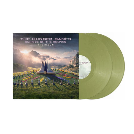 Portada de Varios artistas – The Hunger Games: Sunrise on the Reaping – The Album, Vinilo Sage Mist Indie Exclusive 2LP, referencia 0881061465232