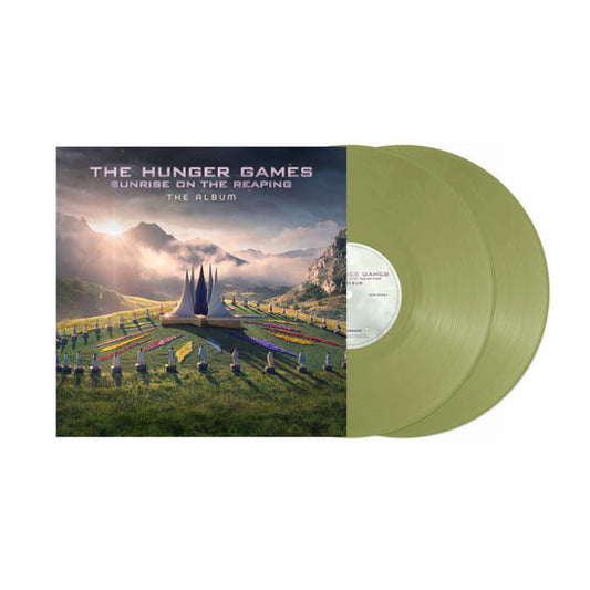 Portada de Varios artistas – The Hunger Games: Sunrise on the Reaping – The Album, Vinilo Sage Mist Indie Exclusive 2LP, referencia 0881061465232