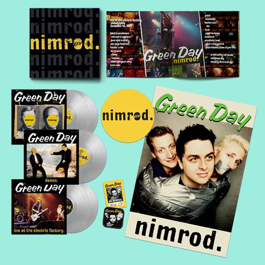 Green Day – Nimrod (25th Anniversary) · Box Set Vinilo Plata 5LP