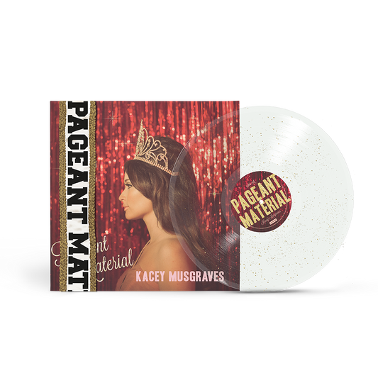 Kacey Musgraves – Pageant Material 10.º aniversario en vinilo transparente con glitter dorado
