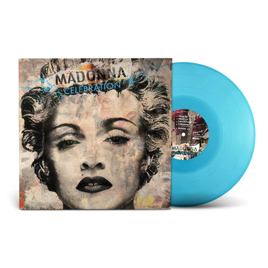 Madonna – Celebration · Vinilo Azul Claro Translúcido LP con póster