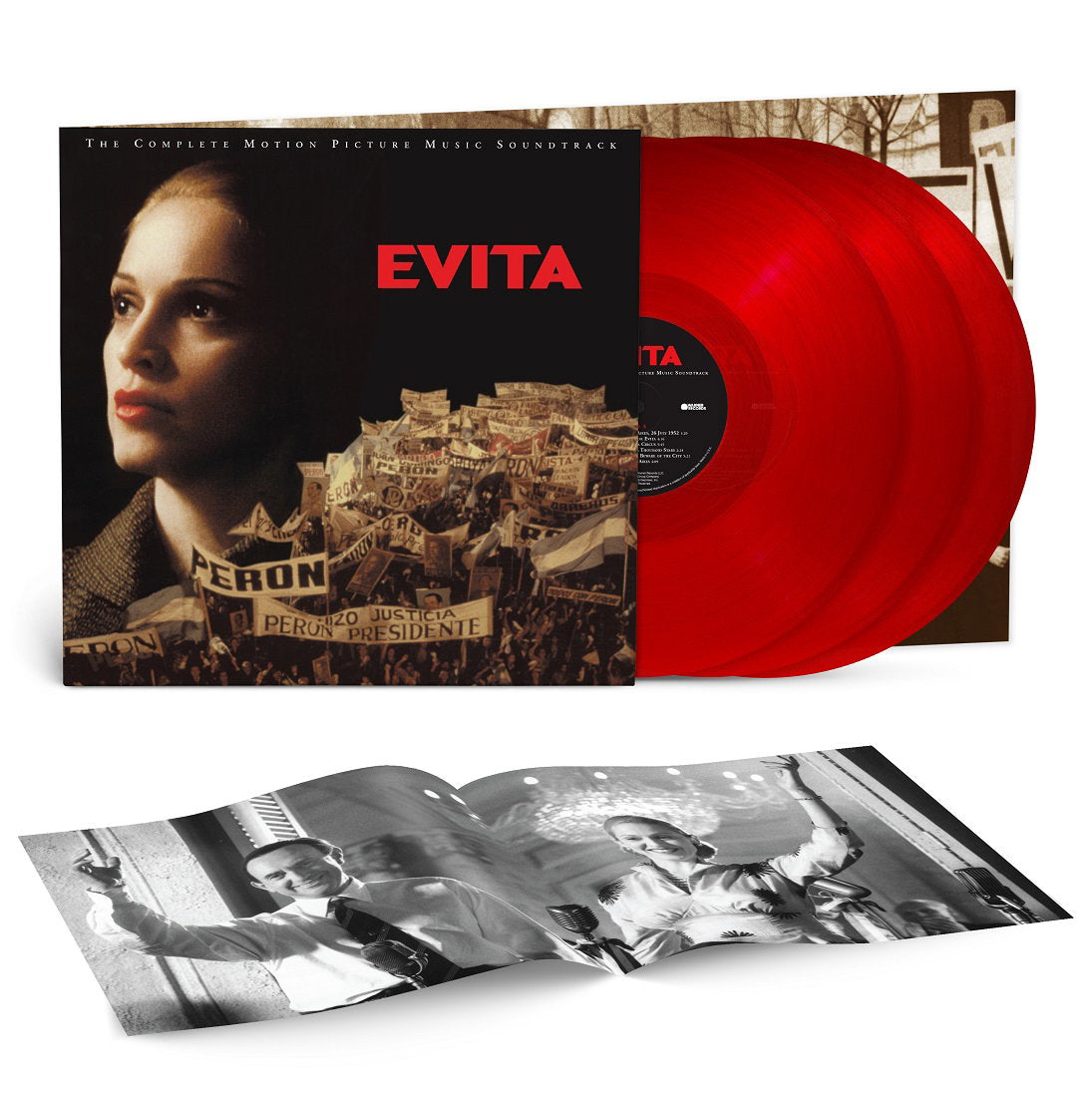 Madonna – Evita (30th Anniversary) · Vinilo Rojo Translúcido 3LP