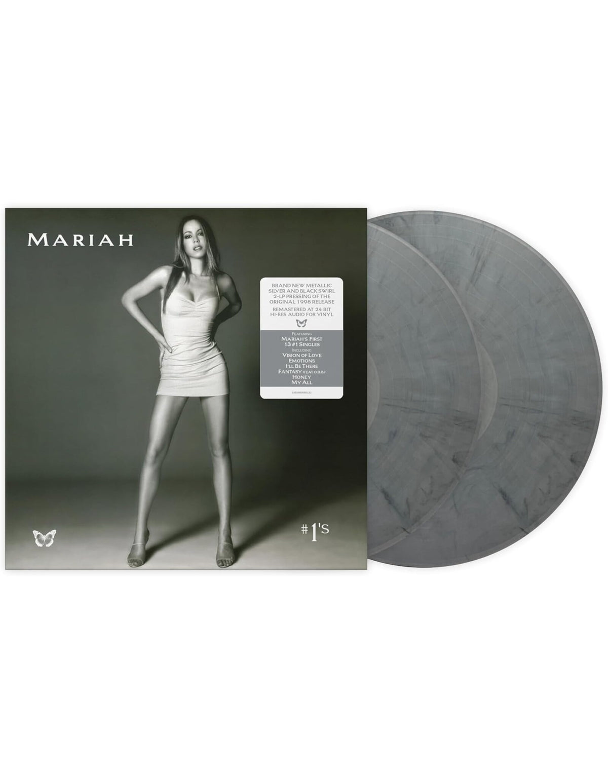 Mariah Carey - #1's - Vinilo Silver & Black Swirl 2LP