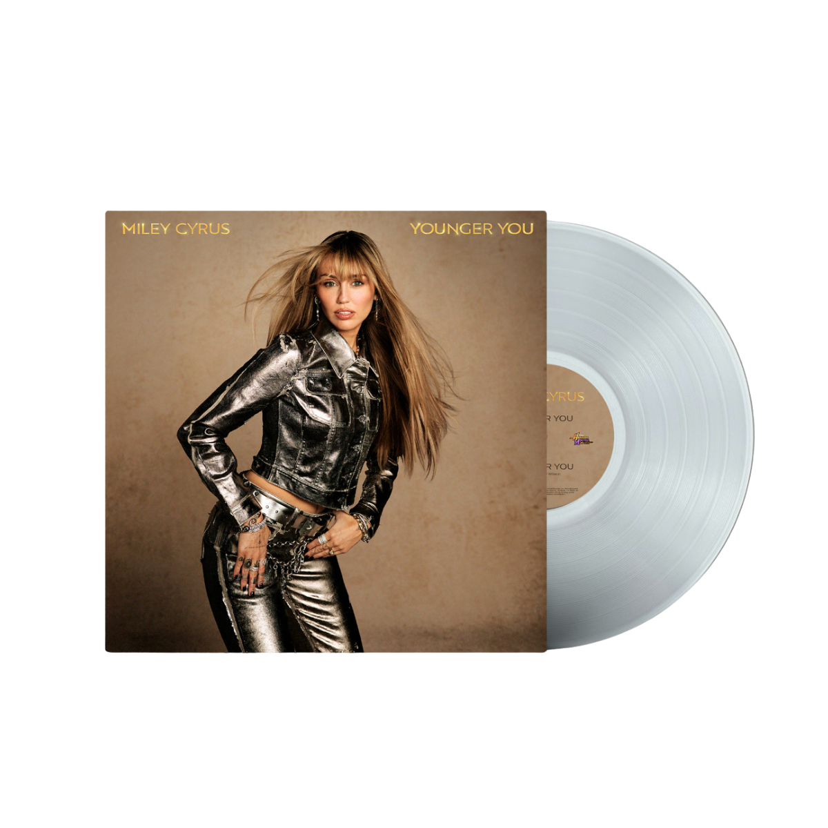 Miley Cyrus Younger You - vinilo transparente de 7 pulgadas y portada