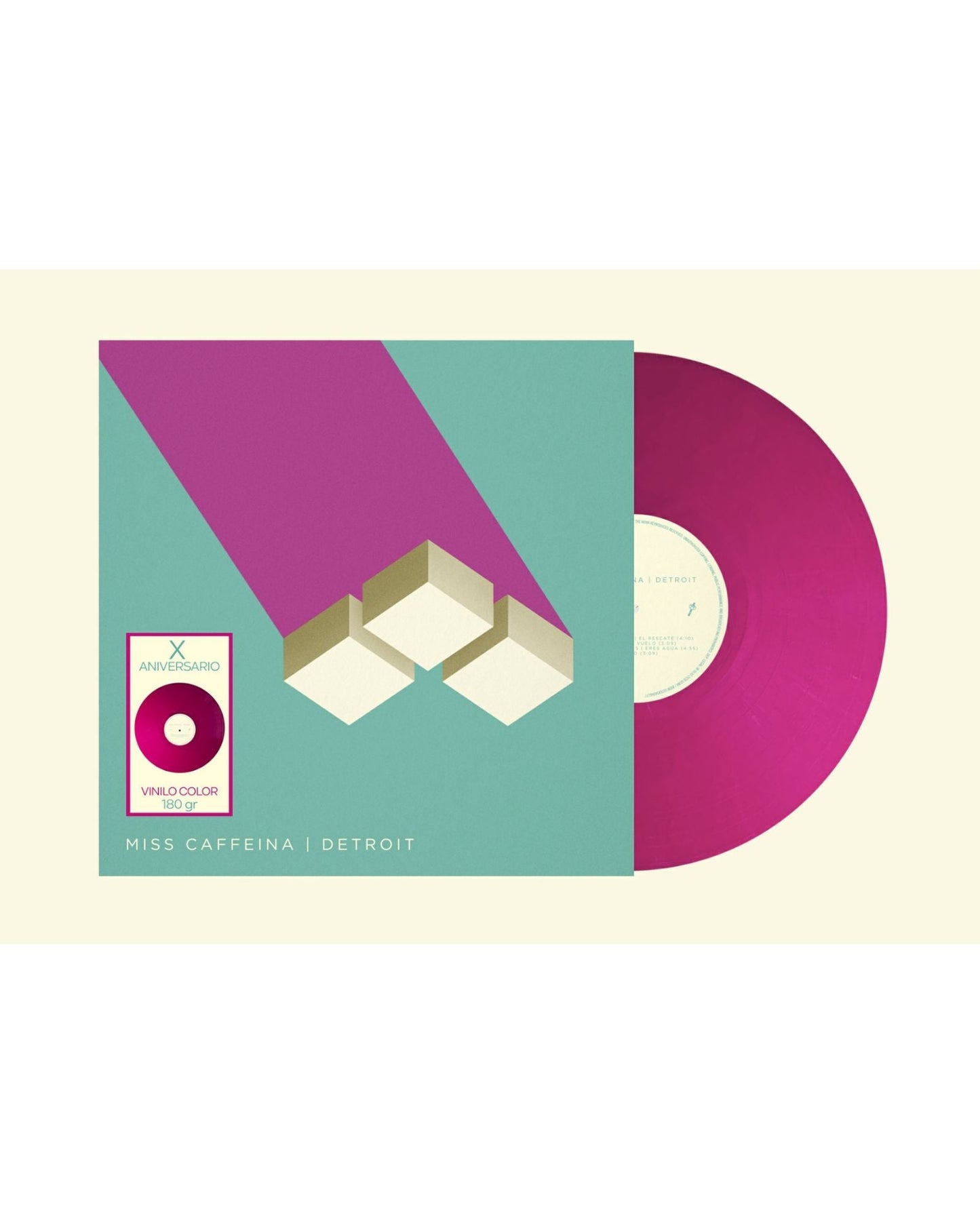 Miss Caffeina – Detroit X Aniversario en vinilo rosa