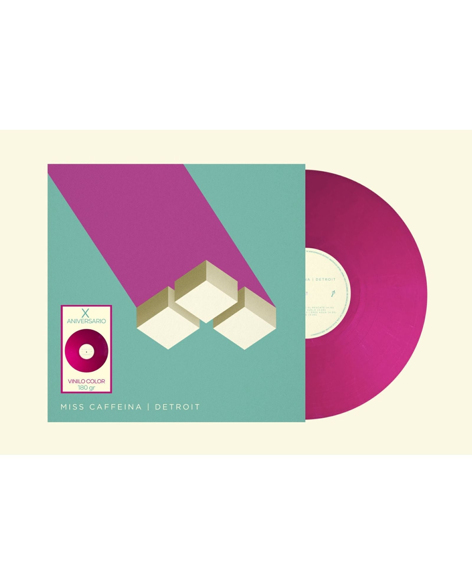 Miss Caffeina – Detroit X Aniversario en vinilo rosa