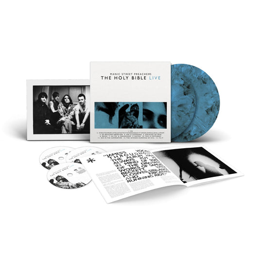 Manic Street Preachers - The Holy Bible Live · Box Deluxe Vinilo Azul Marble 2LP + 2CD + Blu-ray