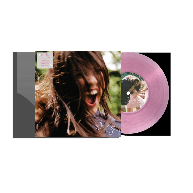 Olivia Rodrigo – stupid song · Vinilo Rosa Translúcido 7 pulgadas
