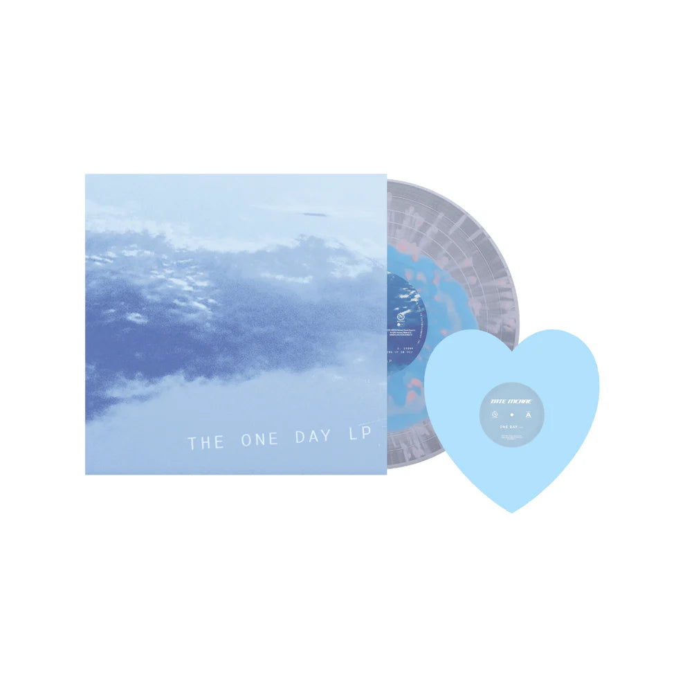 Tate McRae - The One Day LP - Cloudy Sky Blue Splatter Vinyl + Heart-Shaped 7" Vinyl