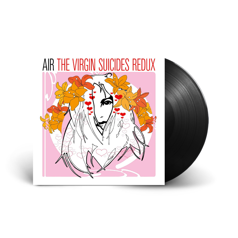 AIR The Virgin Suicides Redux - caja o portada oficial con Vinilo Negro LP visible