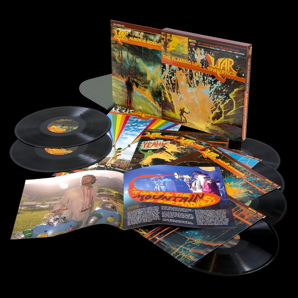 The Flaming Lips At War with the Mystics (20th Anniversary Deluxe) - caja o portada oficial con 6LP Negro Box Set visible
