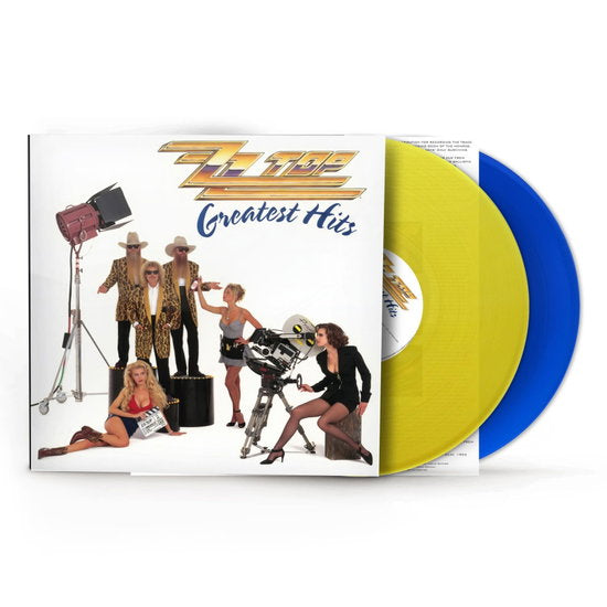 ZZ Top – Greatest Hits · Vinilo Yellow & Blue 140 g 2LP (RESERVA – se envía a partir del 30/10)